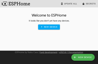 ESPHome wellcome screen