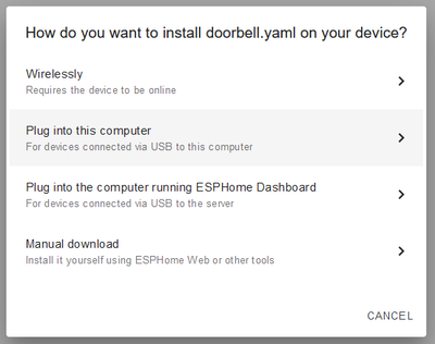 Installation options
