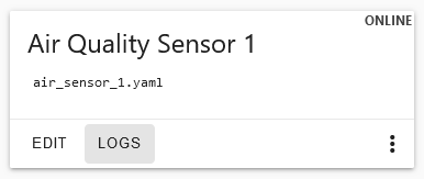 Sensor showing online